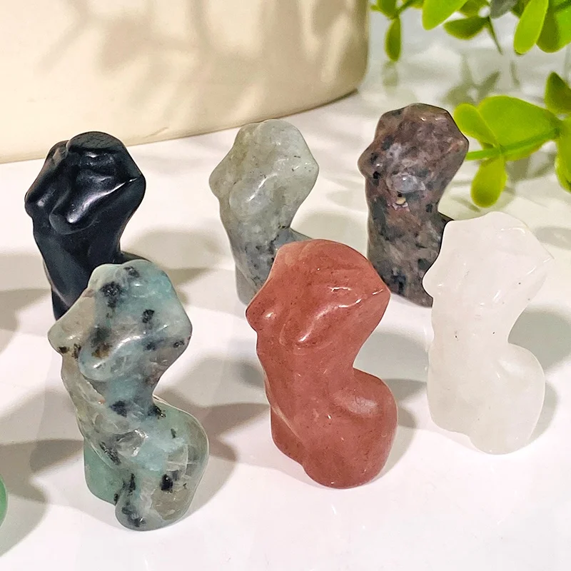 Wholesale Crystal Female Image Nude Female Woman Body Crystals Healing Stones Female Model for Home Decoration