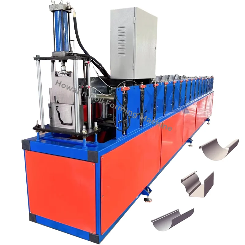 Factory Customized Metal Downspout Portable Gutter Rain Roll Forming Machine Seamless Bending Making Machine Gutter Machines