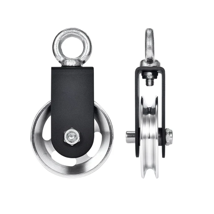 Training Weight Wheel 105mm Aluminum Gym Pulley Home DIY Fitness Equipment-Steel Wheel Training Weight Wheel