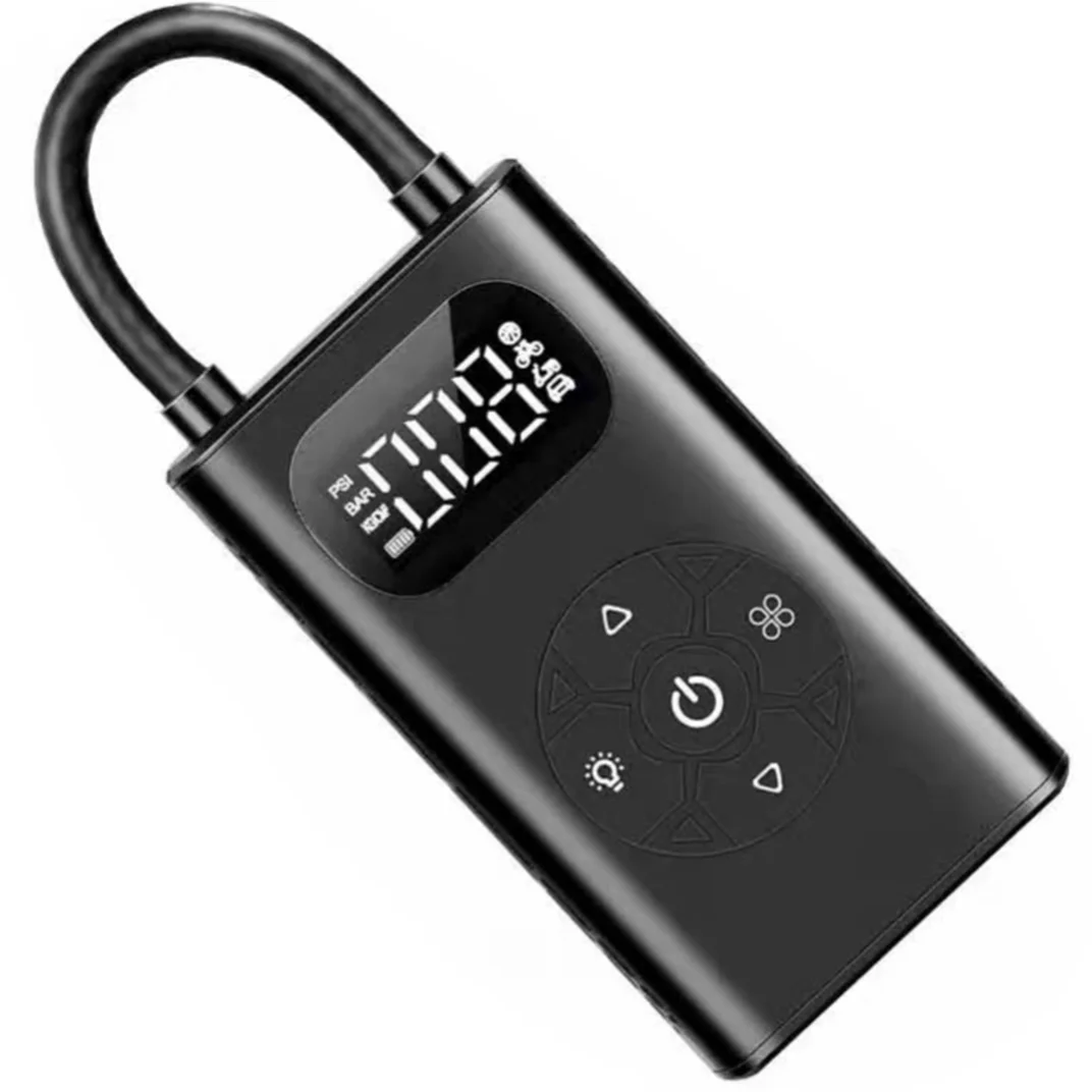 Car Air Compressor Electric Tire Pump Mini 12 Volt LED Display Power Bank