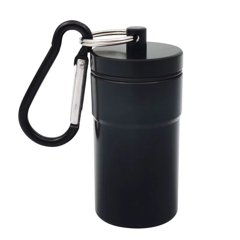 High quality outdoor airtight aluminum keychain metal mini portable ashtray pocket ashtray