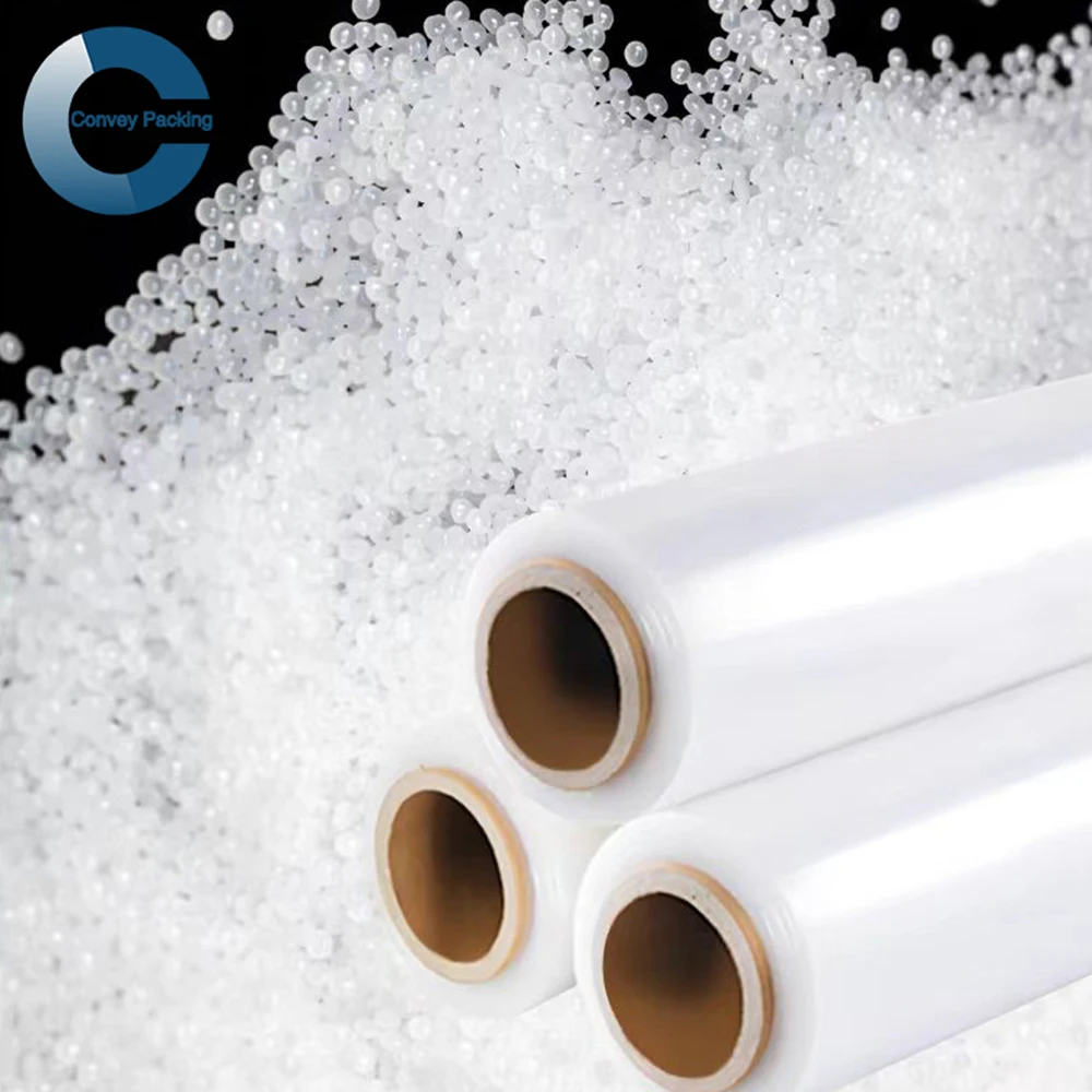 Прямые продажи с фабрики в Китае 100% чистый материал LDPE LLDPE PE Полиэтиленовая стрейч-пленка