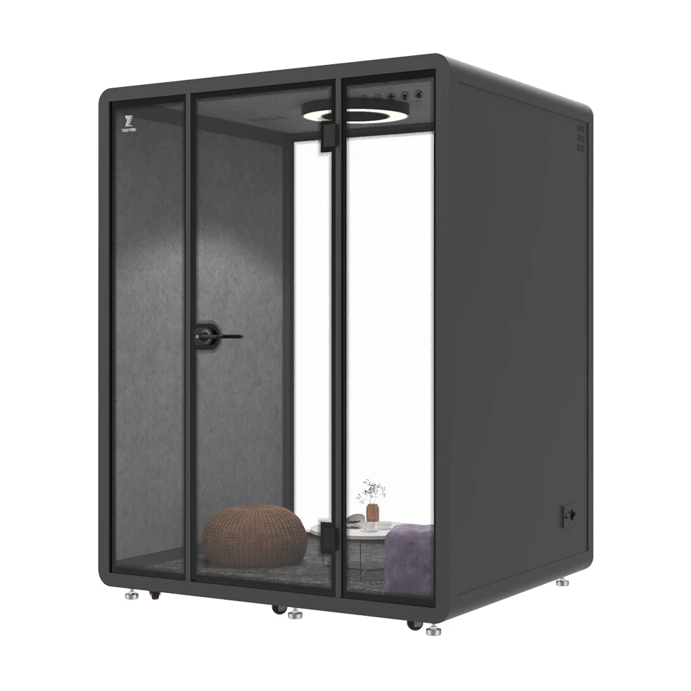 Europe style office soundproof acoustic booth soundproof booth silence office meeting pod recording booth with power supply