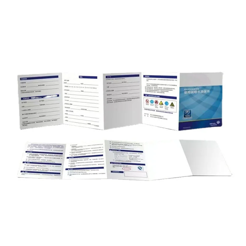 Custom Coated Paper Logo Printing Folding Flyer Catalog Advertising Brochure Booklet Instruction Manual Leaflet Printing