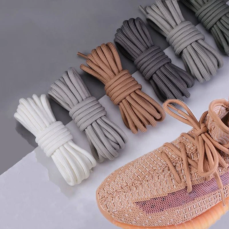 Custom Cotton Material Martin Boots Shoe Laces Multicolor Printed Elastic Shoelaces Flat 8mm