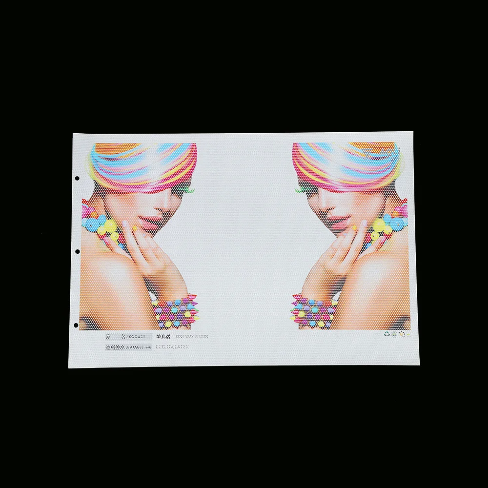 Perforated Vinyl Luminousness 30% Window Film Covering One Way Vision For Printing Solvent Printer