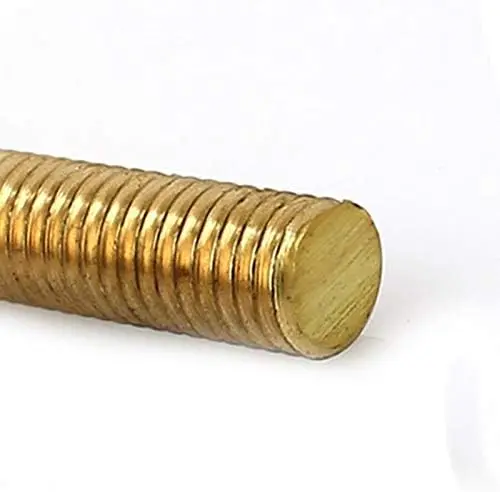 Custom Size Copper Screw High Strength Brass Thread Stud Full Threaded Rod