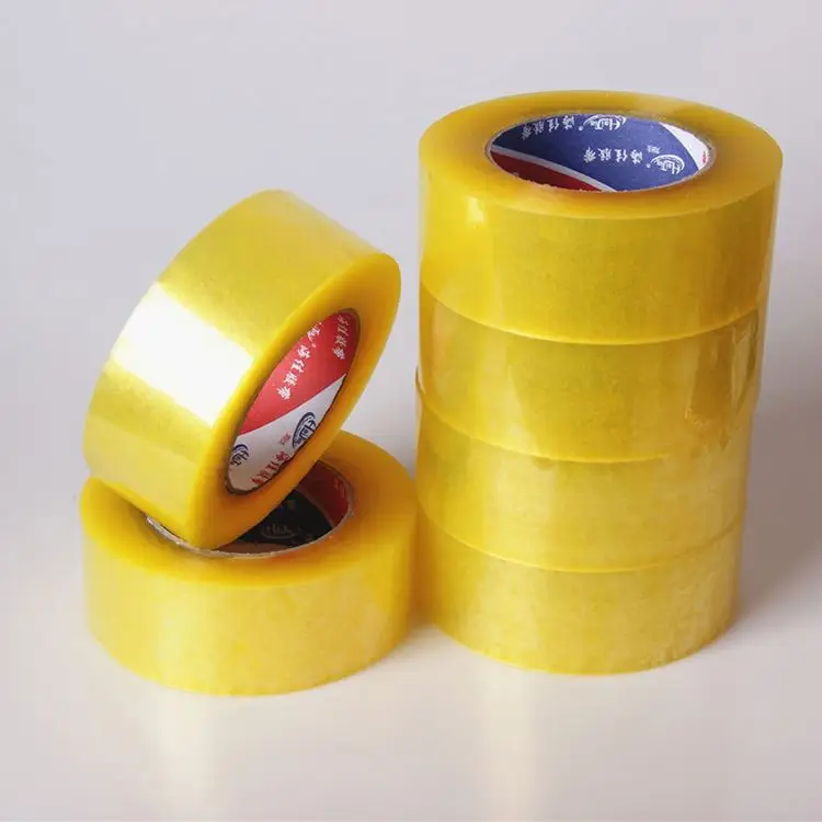 Strong Single Side Adhesive Packing Tape Jumbo Rolls No Discoloration Bopp Carton Sealing Tape