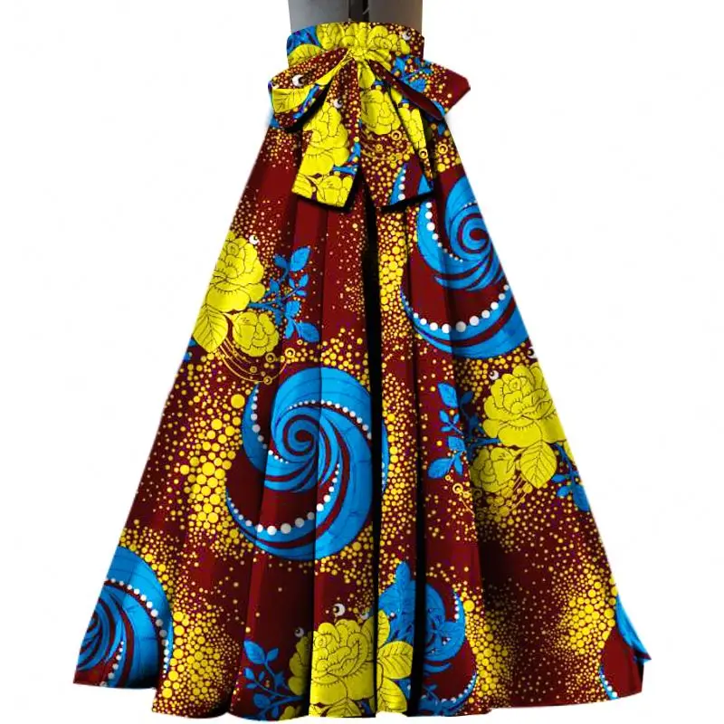 Fashion Princess Skirts Free Size Skirt for Women African Dashiki Bazin Riche Colors for Women