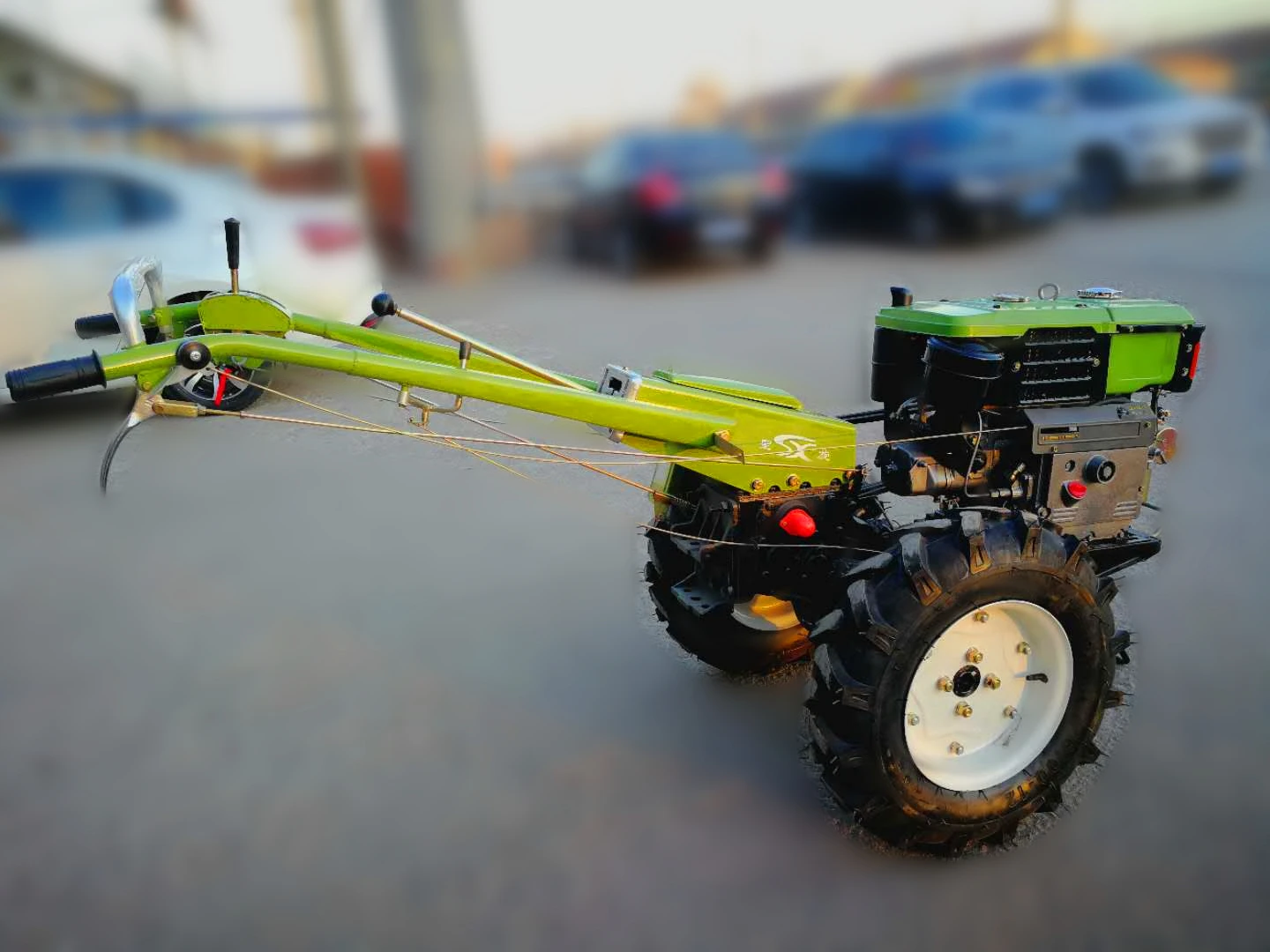 Mini farm tractor 8hp 10hp 12hp 15hp two wheels diesel walking tractors hot sale