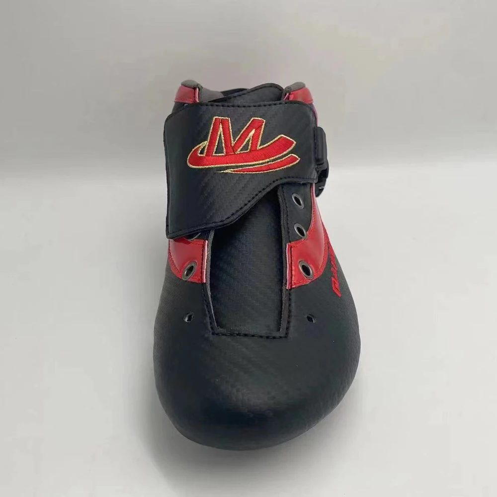 Good Quality Professional  Blue Carbon Fiber Roller Inline Speed Skate Boot