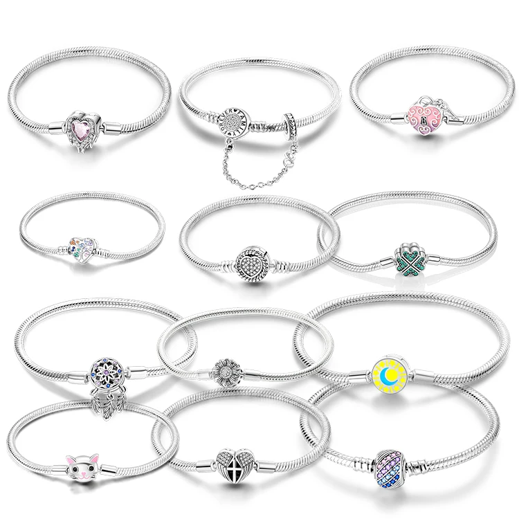 Private Labels 925 Silver Jewelry Original Custom Logo Kawaii  Charms For Jewelry Making