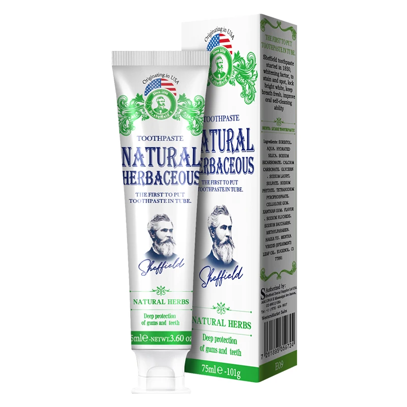 OEM Wholesales toothpaste Multiple herbal essence ingredients anti sensitivity whitening Botal Plant herbal essence toothpa