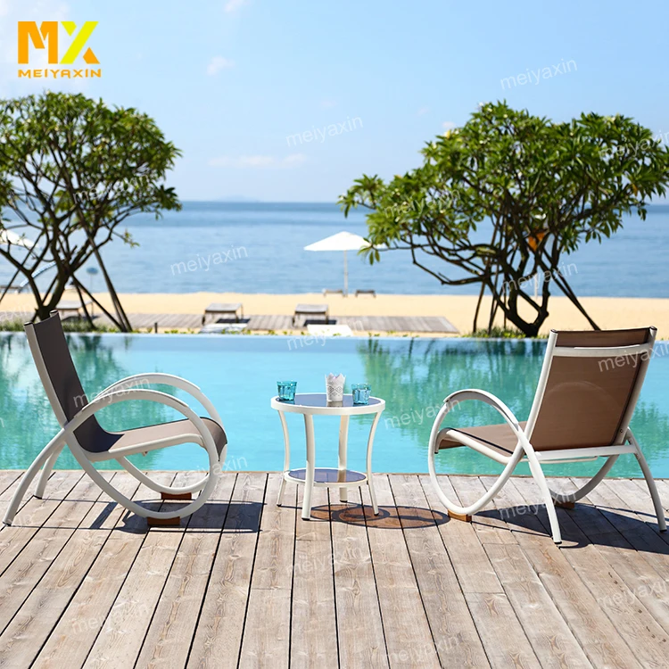 
All weather commercial aluminum dining cafe patio bistro set outdoor dining table set 