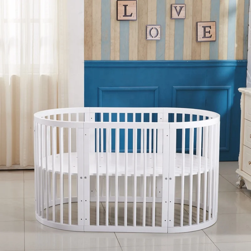 
Factory Price Convertible Multi-Size Newborn Bed with Changer 