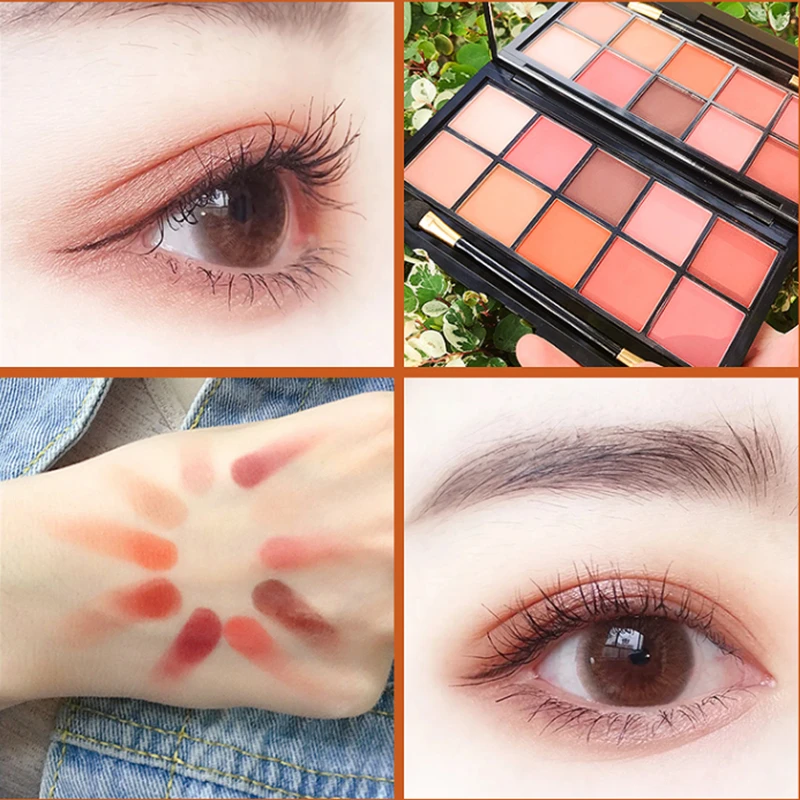 New Collection Eye Make Up Natural Texture Colorful HIgh Pigment Matte Eyeshadow