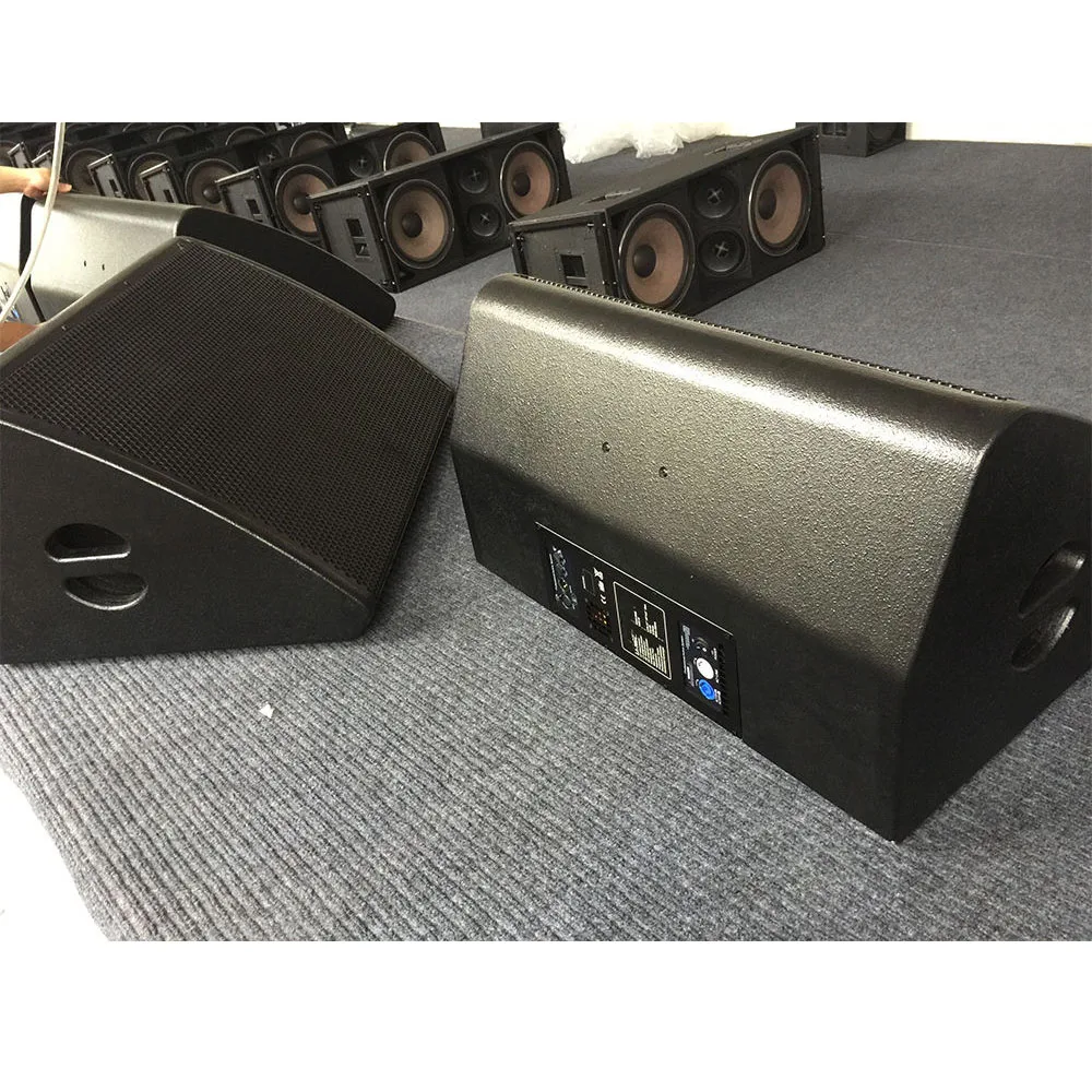 Double 12 inch studio monitor speakers active powered stage speaker