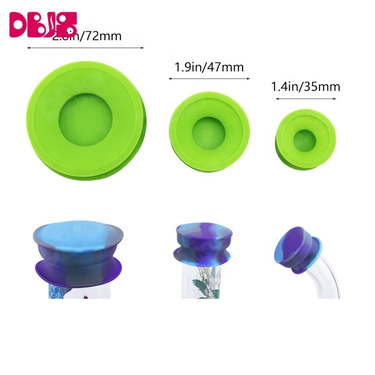 In stock smoking accessories cleaning caps custom Logo silicone water pipe caps kit