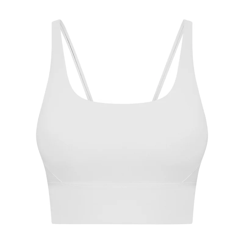 2022 NEW High Strength Shock-Proof Top-up V-shaped Thin Straps Cross Beautiful Back Katrina Kaif Hot Sexy Suppliers Sports Bra