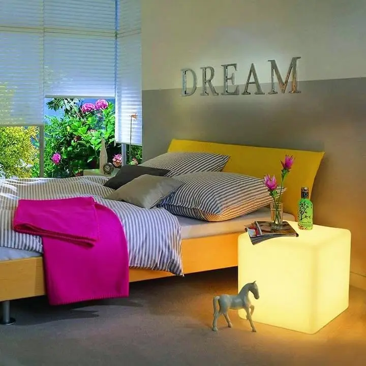 Color Changing Waterproof Led Outdoor Garden Light Led Cube