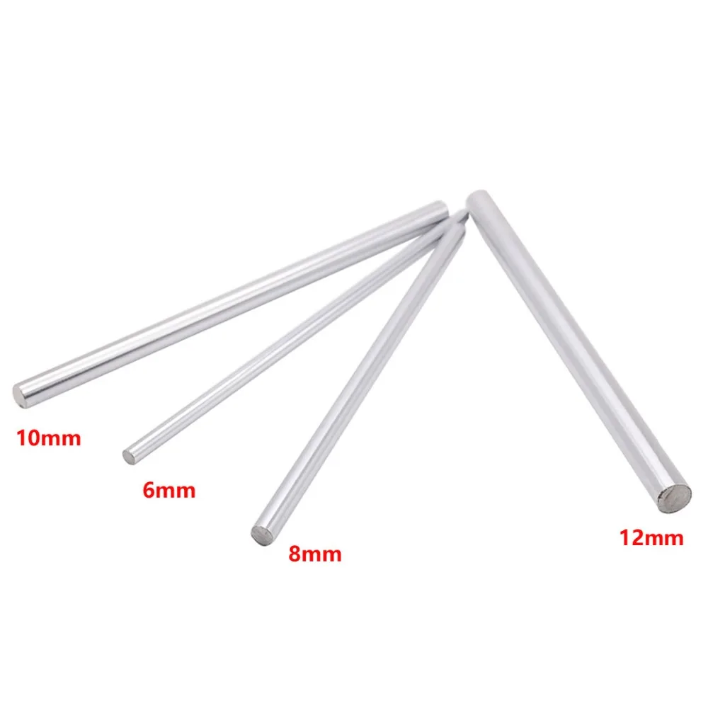 1pcs  8 400mm linear shaft 3d printer parts 8mm 400mm Cylinder Chrome Plated Liner Rods axis
