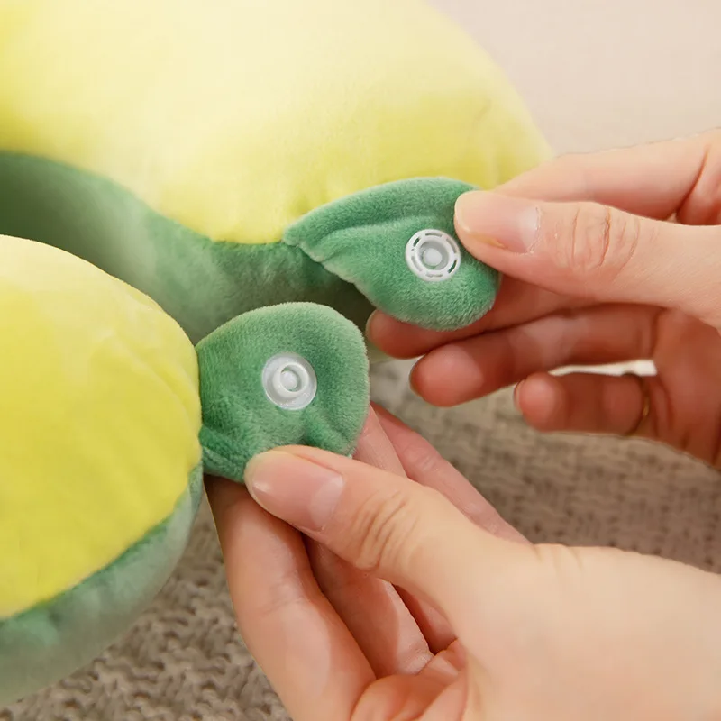 New Cartoon Memory Cotton U-shaped Pillow Comfortable Soft Neck Cover Travel Portable Neck Pillow Wholesale With Logo