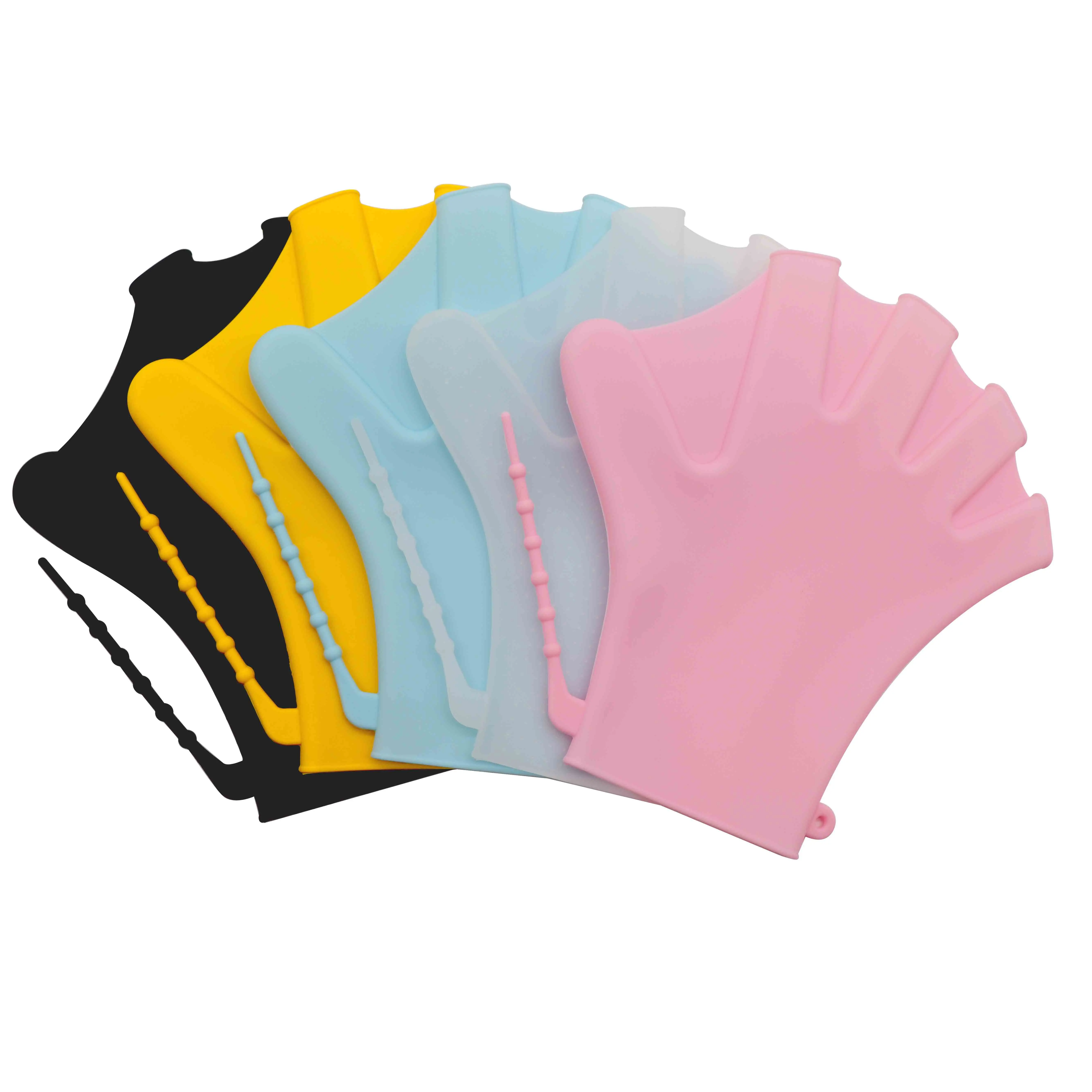Wholesale swimming aid training finger silicone swimming hand webbed snorkeling supplies patented products can be customized