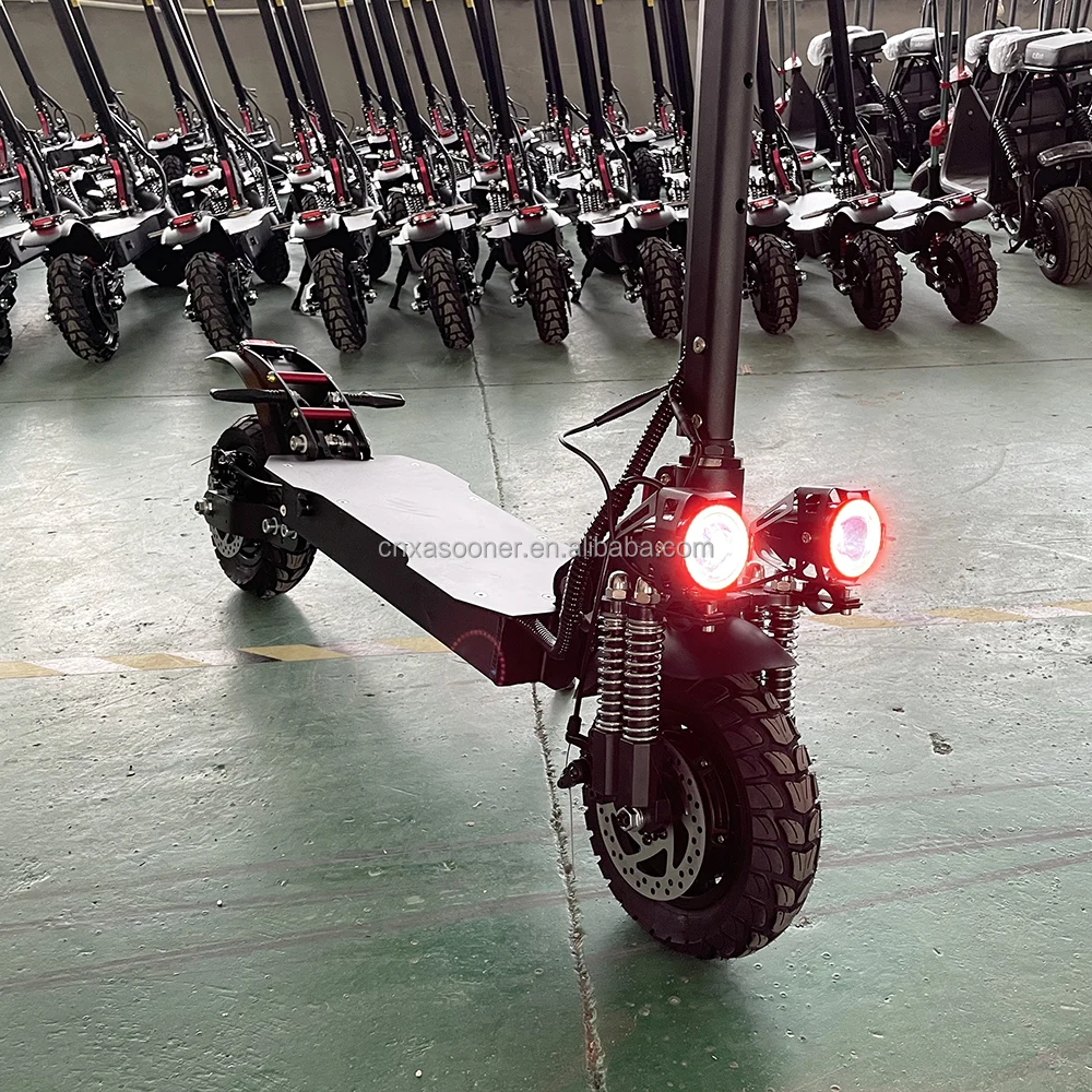 EU UK Fast 1200W*2 Dual Motor Electric Scooter Offroad 10inch