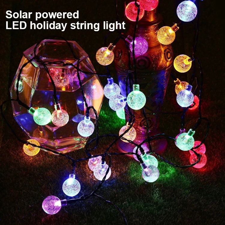 Loyal LED solar power Christmas decoration lights outdoor string lights