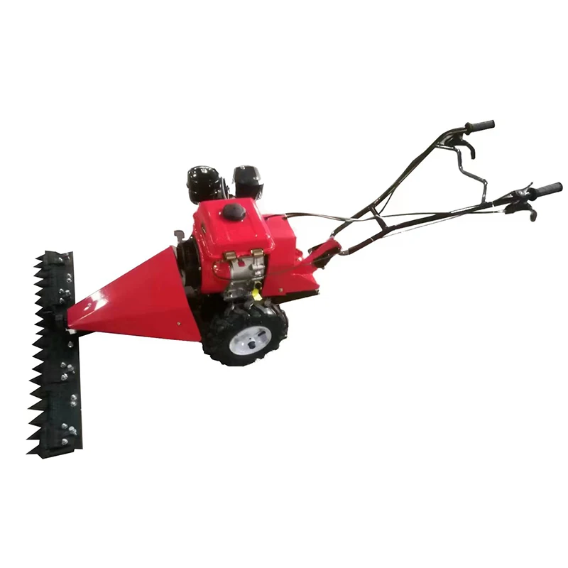 208cc 4000rpm hand push gasoline scythe mower for cutting grass