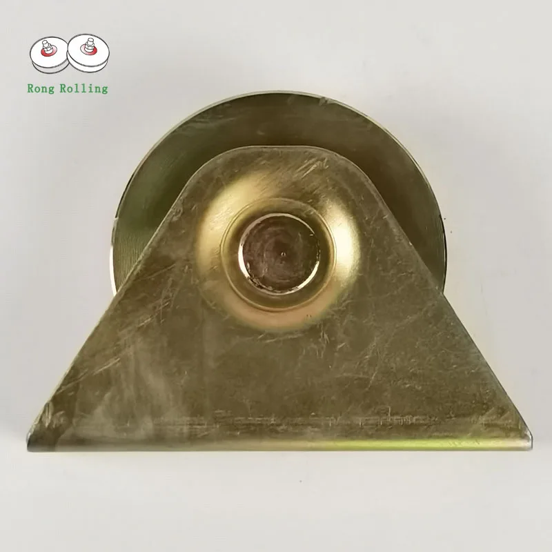 Y-groove sliding gate rollers with outer support,groove door wheel,sliding door pulley,steel door v groove track