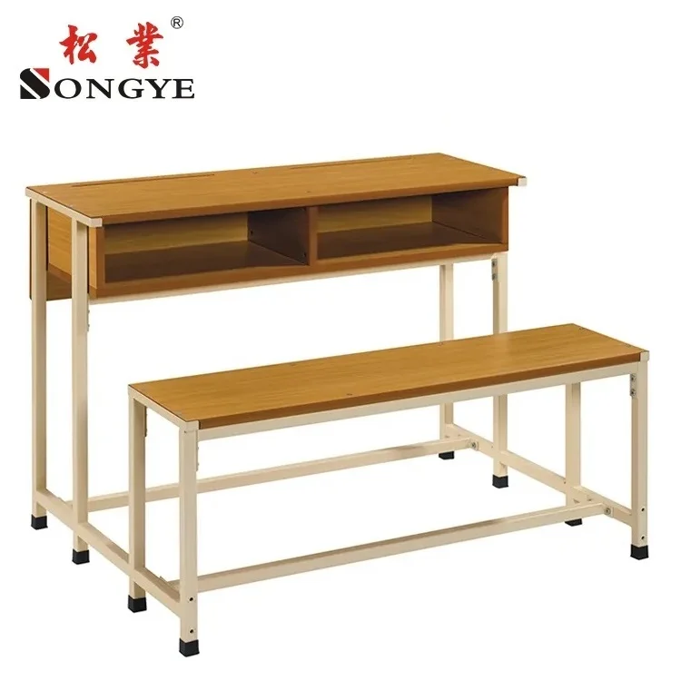 High Quality 2 Person Detachable School Furniture