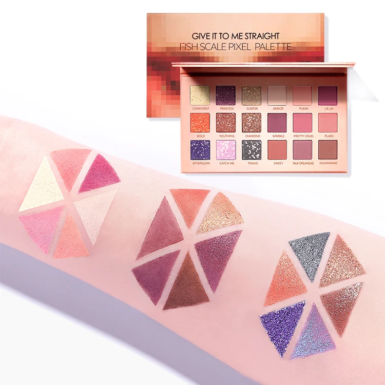 Low Moq Waterproof Chromatic Makeup Private Label Eyeshadow Palette