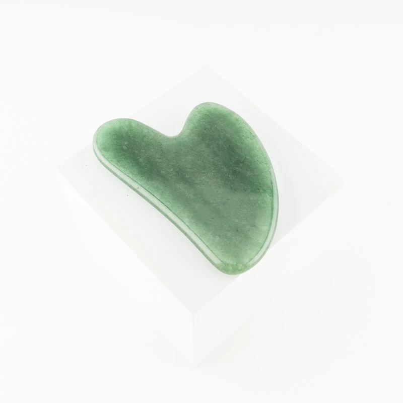 BZ JADE TIFA Custom Green Jade Stone Face Massager Masajeador Rodillo Gua Sha Set Premium Jade Roller for Facial Massage