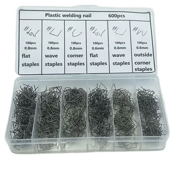600 pieces Hot Stapler Staples Plastic Welder Repair Hot Welding Machine Welding Bumper Car Repair Tool M Wave Staples
