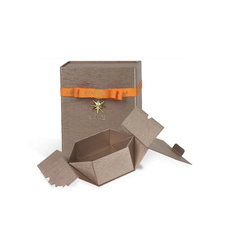 Custom Rigid Paperboard Packaging Box Silk Scarf Double door Luxury Gift Box Magnetic Closure sealed boutique packaging boxes