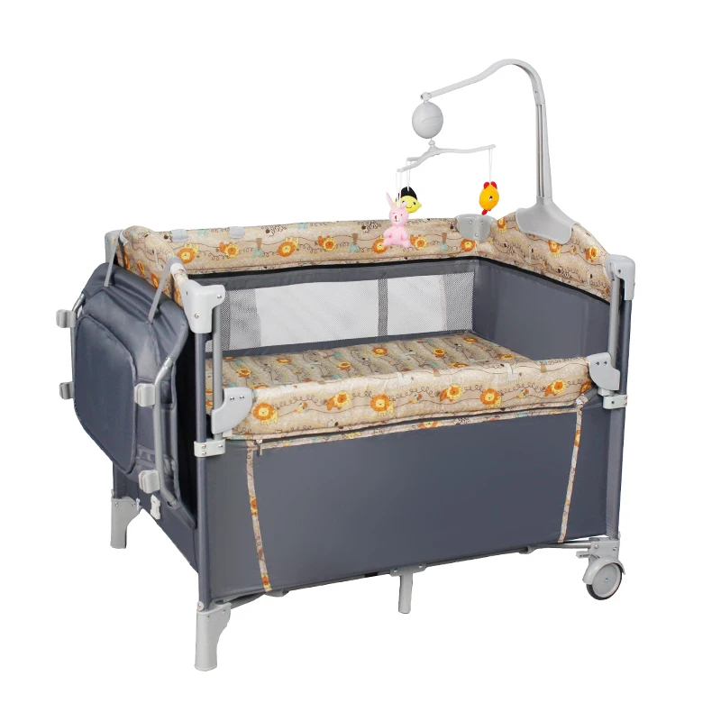 Мебель для спальни, металлическая детская кроватка, европейская регулируемая детская кроватка/