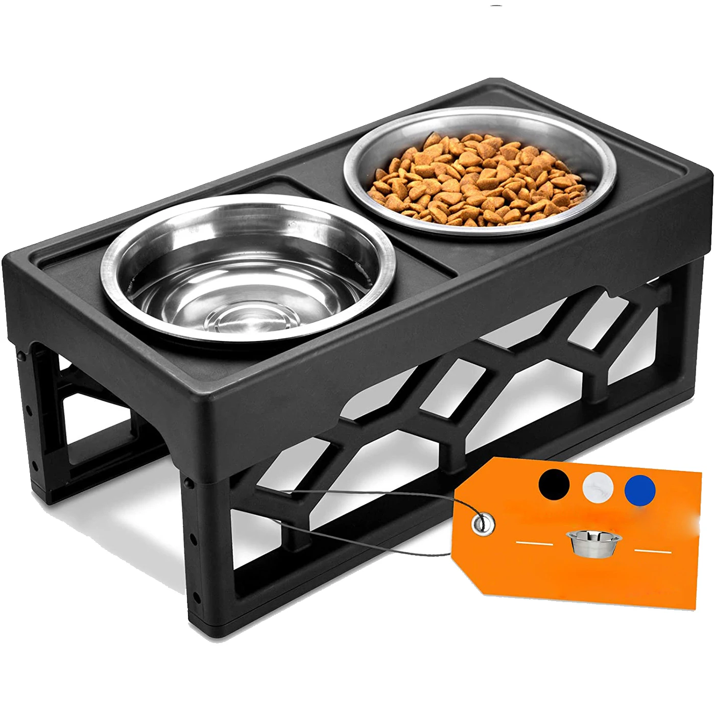 New Arrival  safe anti-slip stainless steel  detachable support  elevated dog bowls dog water  food bowl  dog feeder