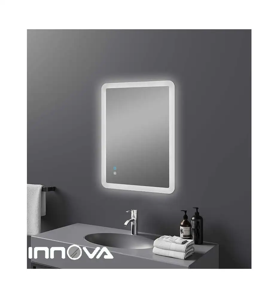 Innova dimming backlit led lamp touch sensor bathroom Anti Fog Led mirror Backlit Mirror Bathroom Mirror With Led Light