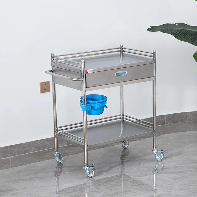 Китайская фабрика, лидер продаж, Больничная мебель, тележка для инструментов из нержавеющей стали, медицинская тележка из нержавеющей стали