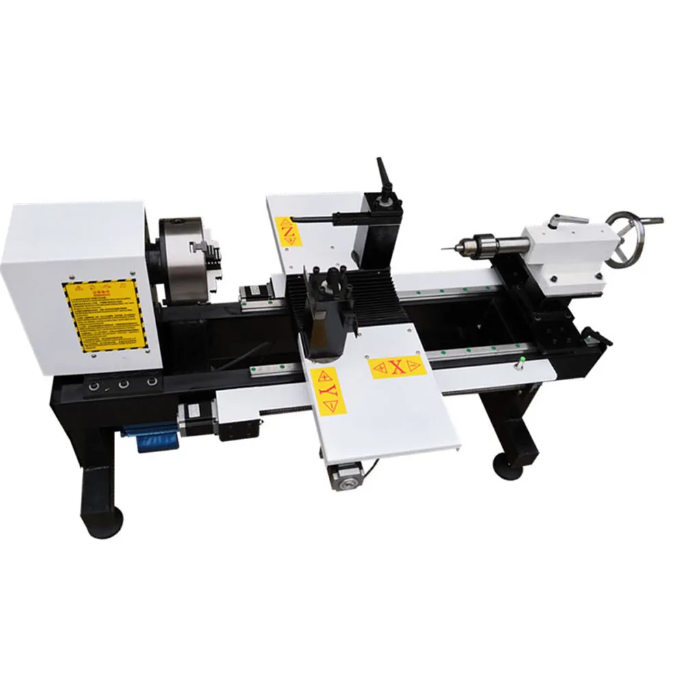 U-UA26 4 axis Multi-functional small mini CNC wood lathe beads making holes drilling machine lathe