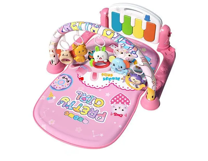 Wholesale OEM Certificate Thickening Baby Gyms Pedal Piano Play Mat Toddler Fitness Frame