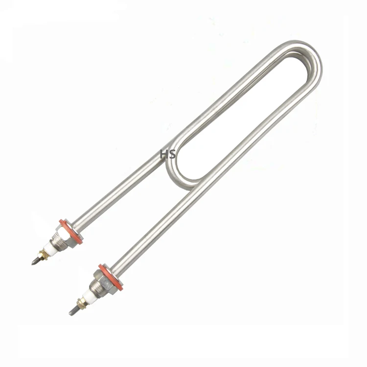 220V 380V 2KW 3KW 4KW 6KW Double U Type Stainless Steel Tubular Water Heater