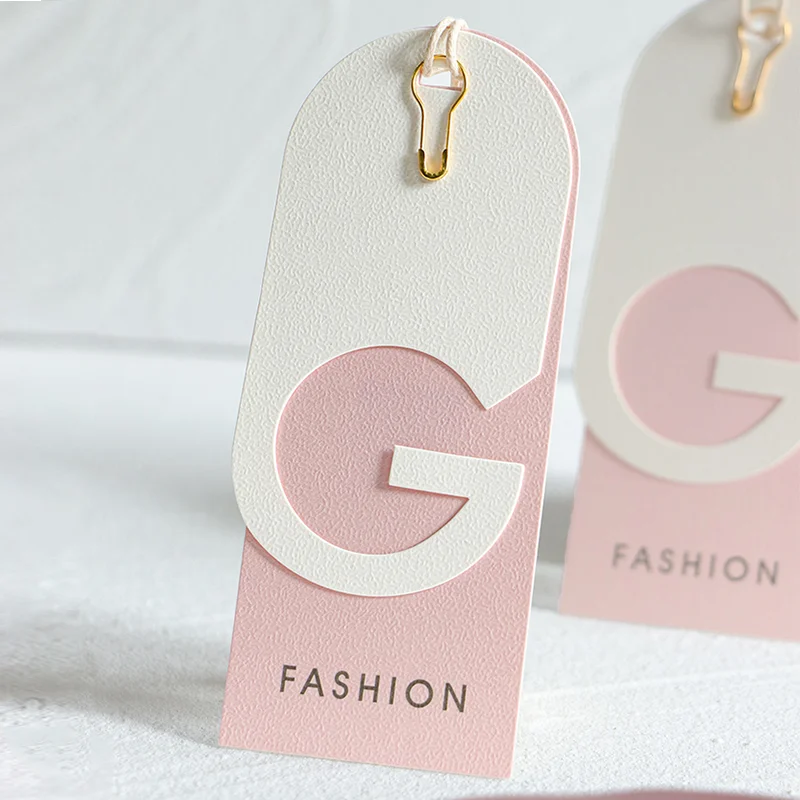 Luxury Recyclable Clothing Hang Tags Custom Logo Green Card Clothes Label T-Shirts Jackets Shoes Printed Technique Special Paper