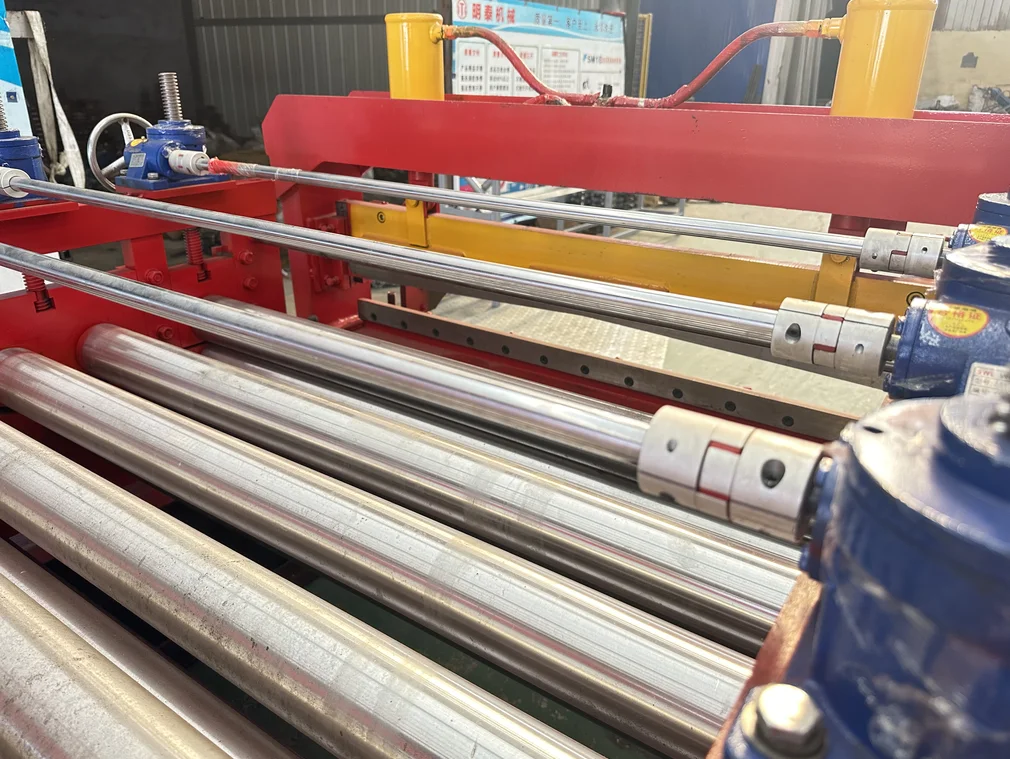 metal iron sheet leveling and slitting machine