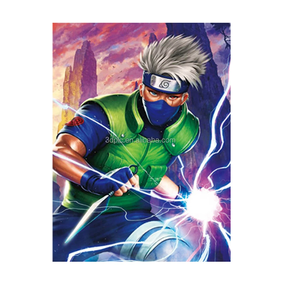 custom 30x40cm Japanese anime style home decoration flip wall painting