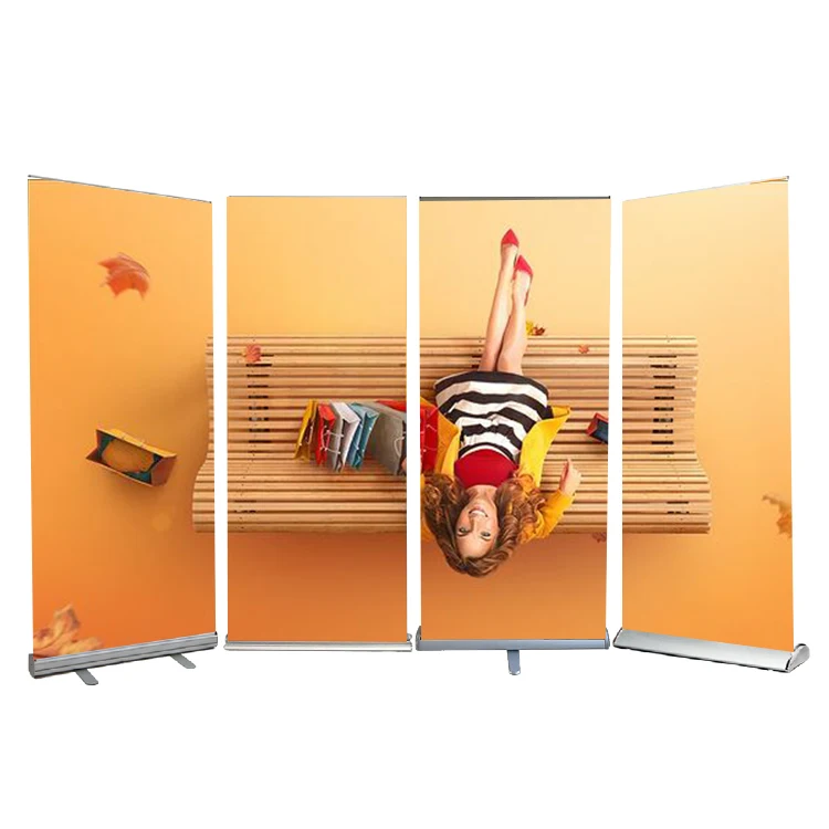 Выдвижная алюминиевая подставка для баннеров с цифровой печатью на заказ