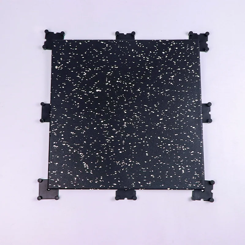 Black plastic clips for Gym floor mat epdm rubber gym flooring tile