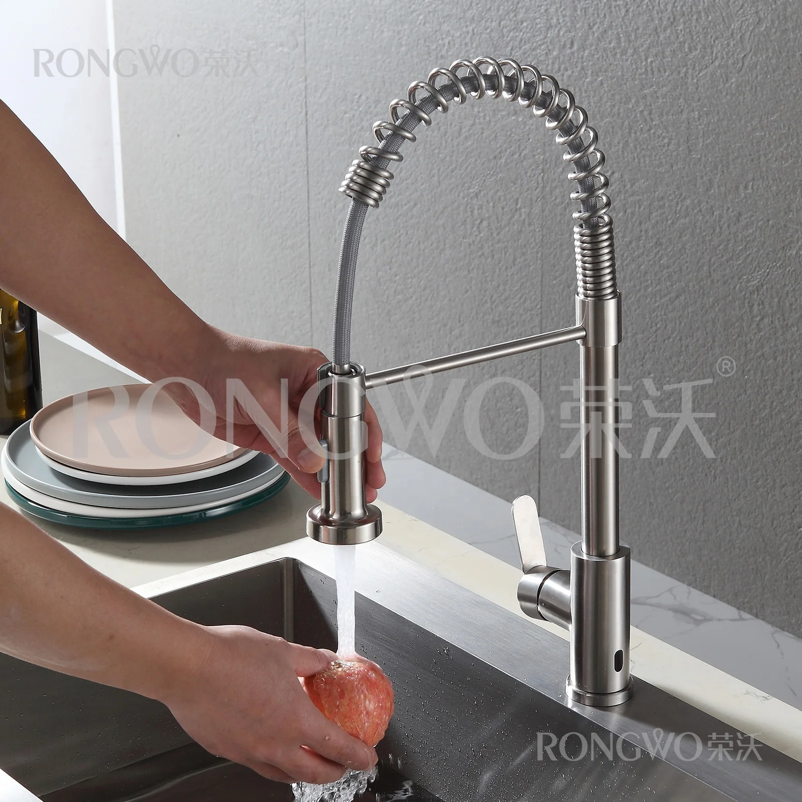 Manufacturers sell contactless kitchen tap out sensor faucets