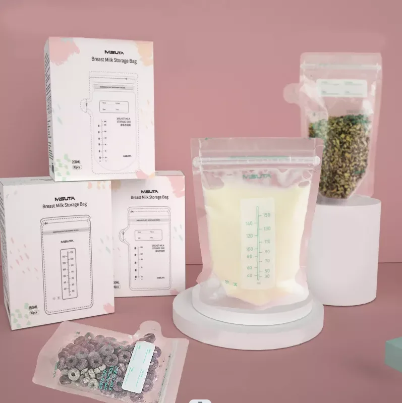 Customizable 30 Count Breast Milk Bags Hygienically Pre-Sealed Breastmilk Storage Bags BPAFree White Breast Milk Storage Bag